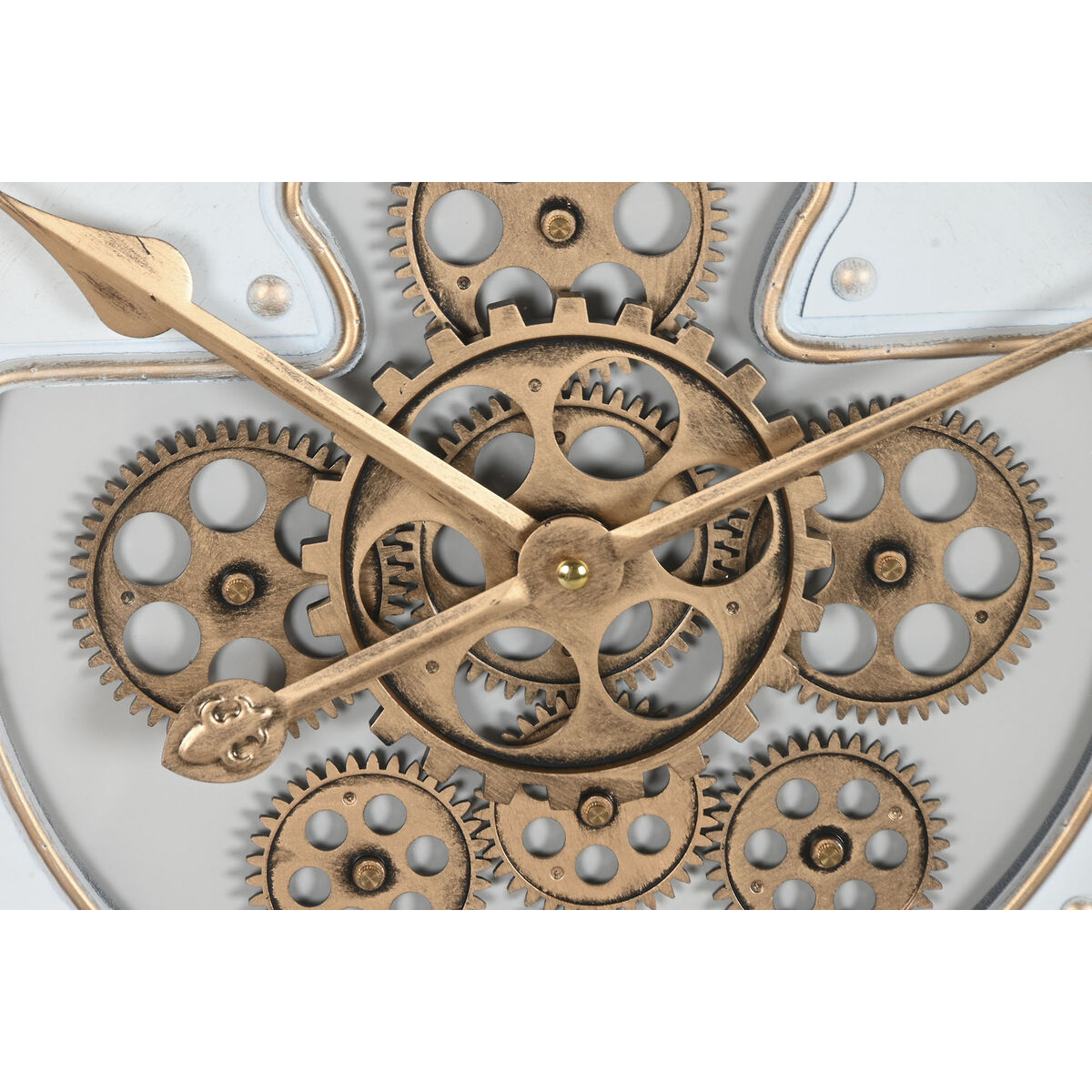 Reloj de Pared Home ESPRIT Blanco Metal Cristal Vintage 60,5 X 9,5 X 60,5 CM 3 S3062403_2