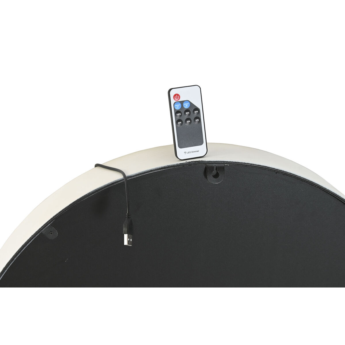 Reloj de Pared Home ESPRIT Blanco Metal Loft 60 x 9 x 60 cm 5 S3062405_4