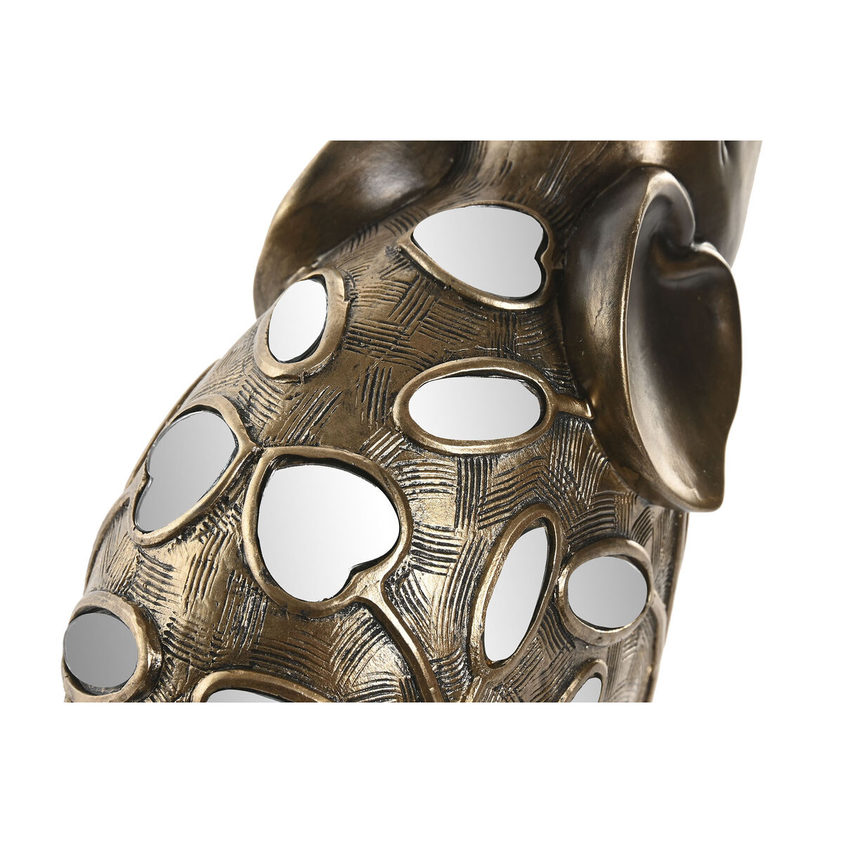 Figura Decorativa Home ESPRIT Bronce Elefante 22,5 X 10,5 X 37,5 CM 4 S3062157_3