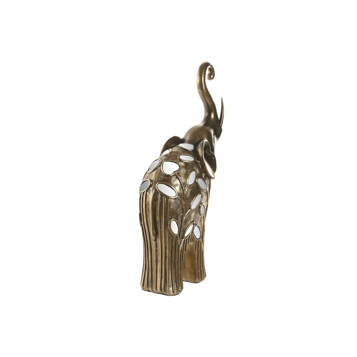 Figura Decorativa Home ESPRIT Bronce Elefante 22,5 X 10,5 X 37,5 CM 2 S3062157_1