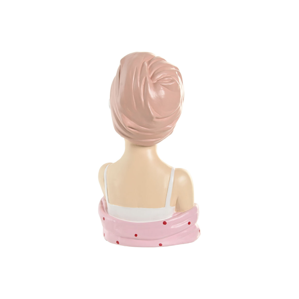 Figura Decorativa Home ESPRIT Blanco Rosa Mujer 15,5 X 15 X 27 CM (2 Unidades) 3 S3062512_2