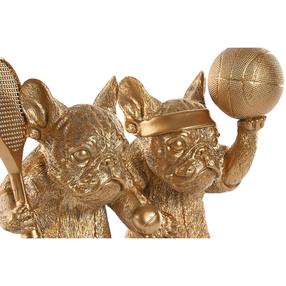 Figura Decorativa Home ESPRIT Dorado Perro 16,5 X 13 X 27 CM (2 Unidades) 2 S3062272_1