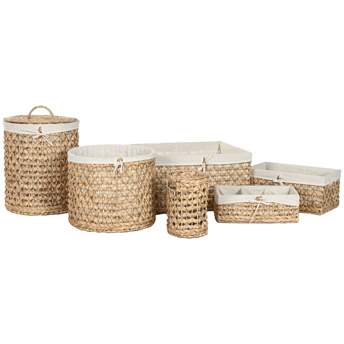 Caja Decorativa Home ESPRIT Natural Jacinto de agua Tropical 4 S3062174_3