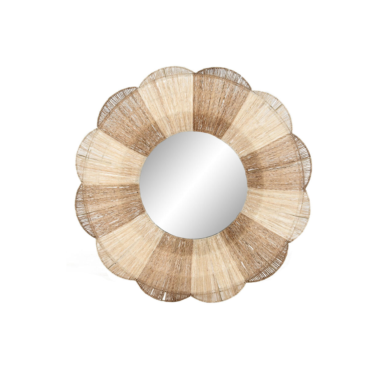 Espejo de pared Home ESPRIT Marrón Natural Boho 87 X 8 X 87 CM 1 S3062728_0