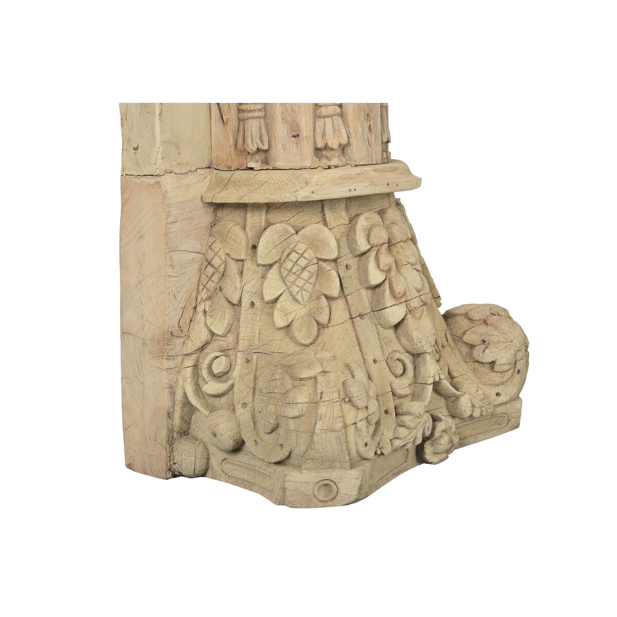 Figura Decorativa Home ESPRIT Natural Columna Decapé 35 X 25 X 125 CM 4 S3062629_3