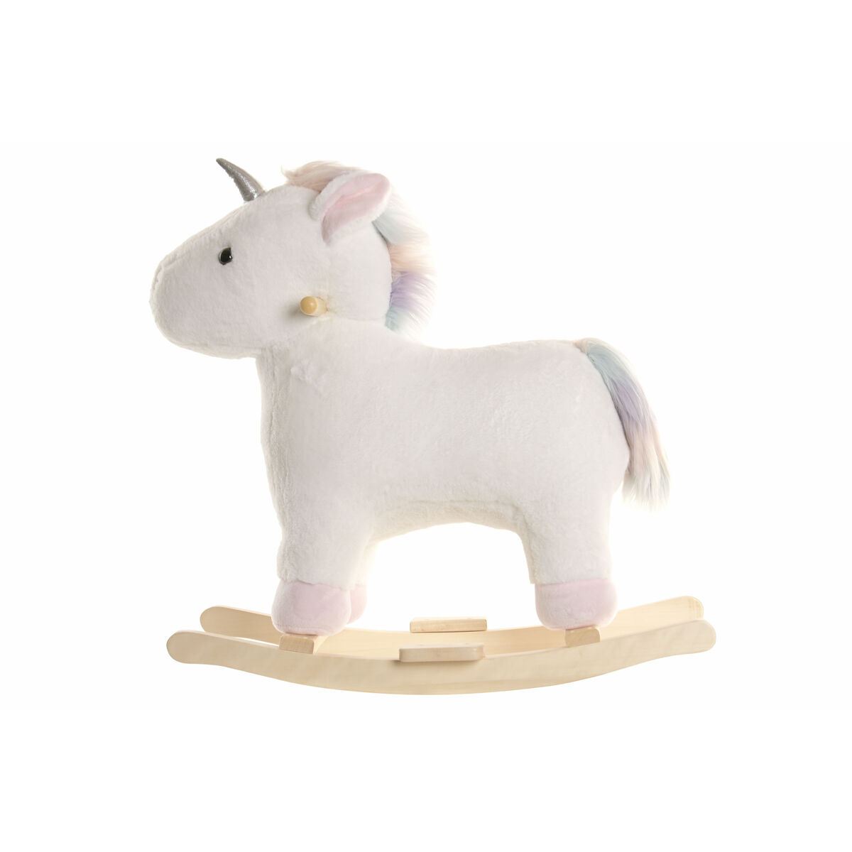 Mecedora Home ESPRIT Blanco Natural Unicornio 2 S3062739_1