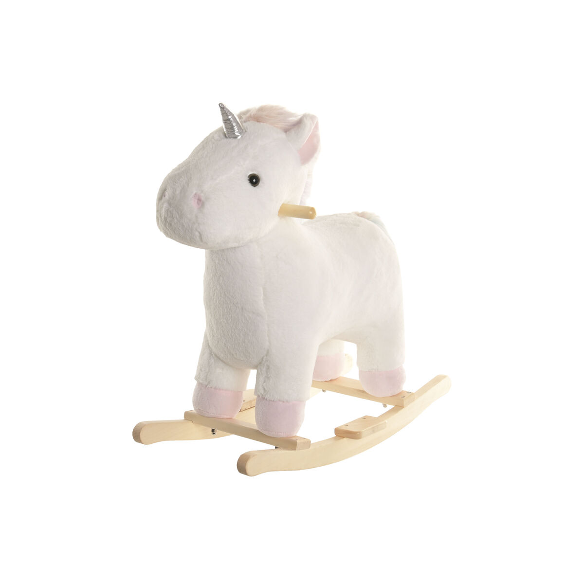 Mecedora Home ESPRIT Blanco Natural Unicornio 1 S3062739_0