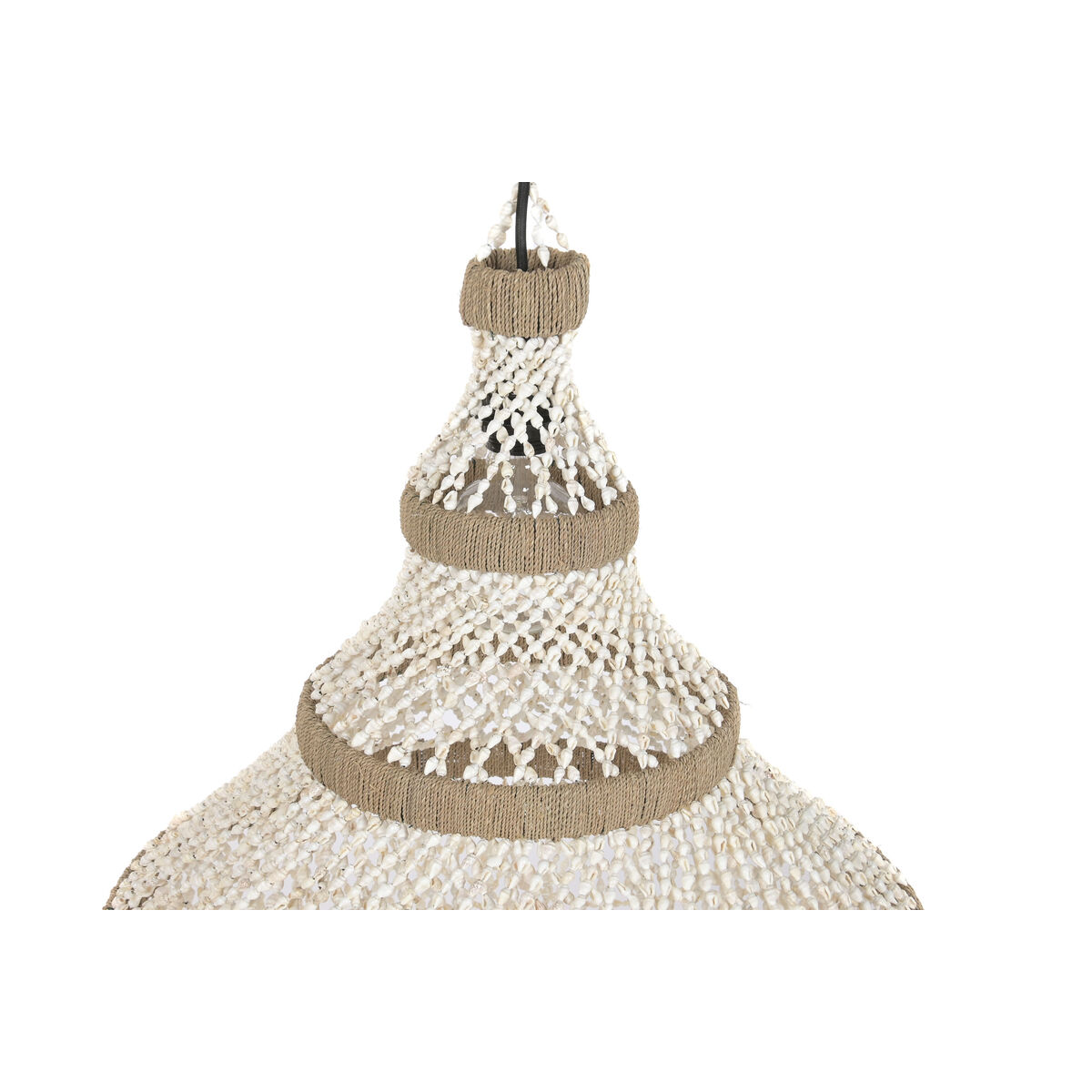 Lámpara de Techo Home ESPRIT Blanco Natural Conchas 50 W 50 x 50 x 130 cm 3 S3062746_2