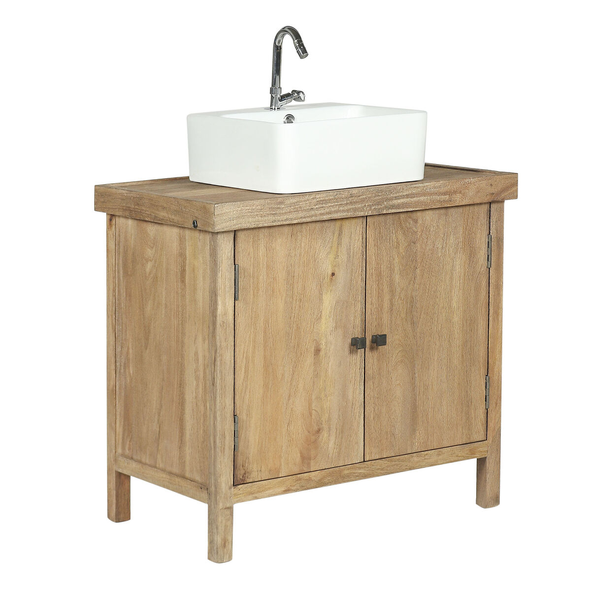 Mueble Bajo Lavabo Home ESPRIT Cerámica Madera de mango 81 X 56 X 78 CM 1 S3063130_0
