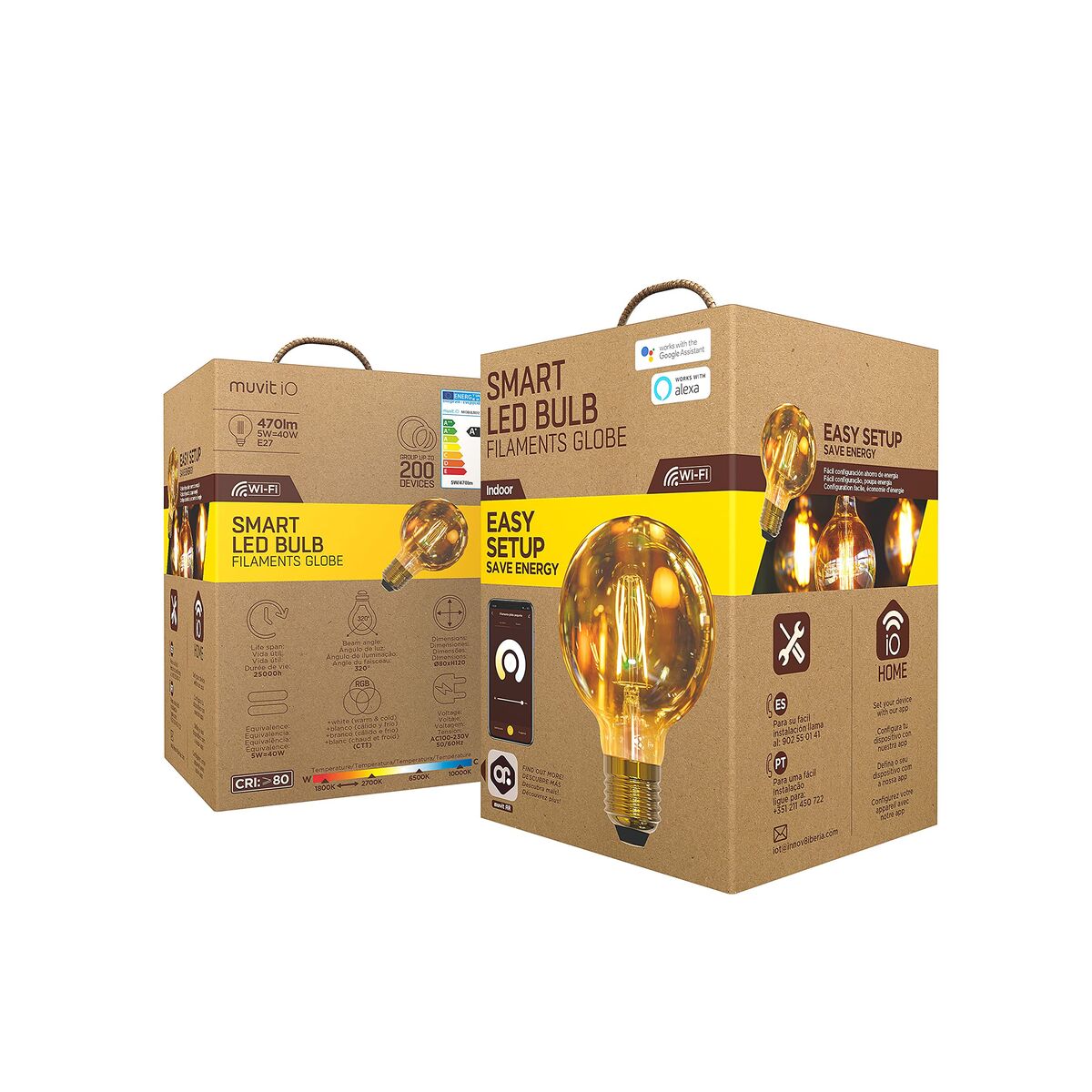 Bombilla Inteligente Muvit iO 5 W E27 1800 K 2700 K 480 Lm Wi-Fi 10 M1300330_9