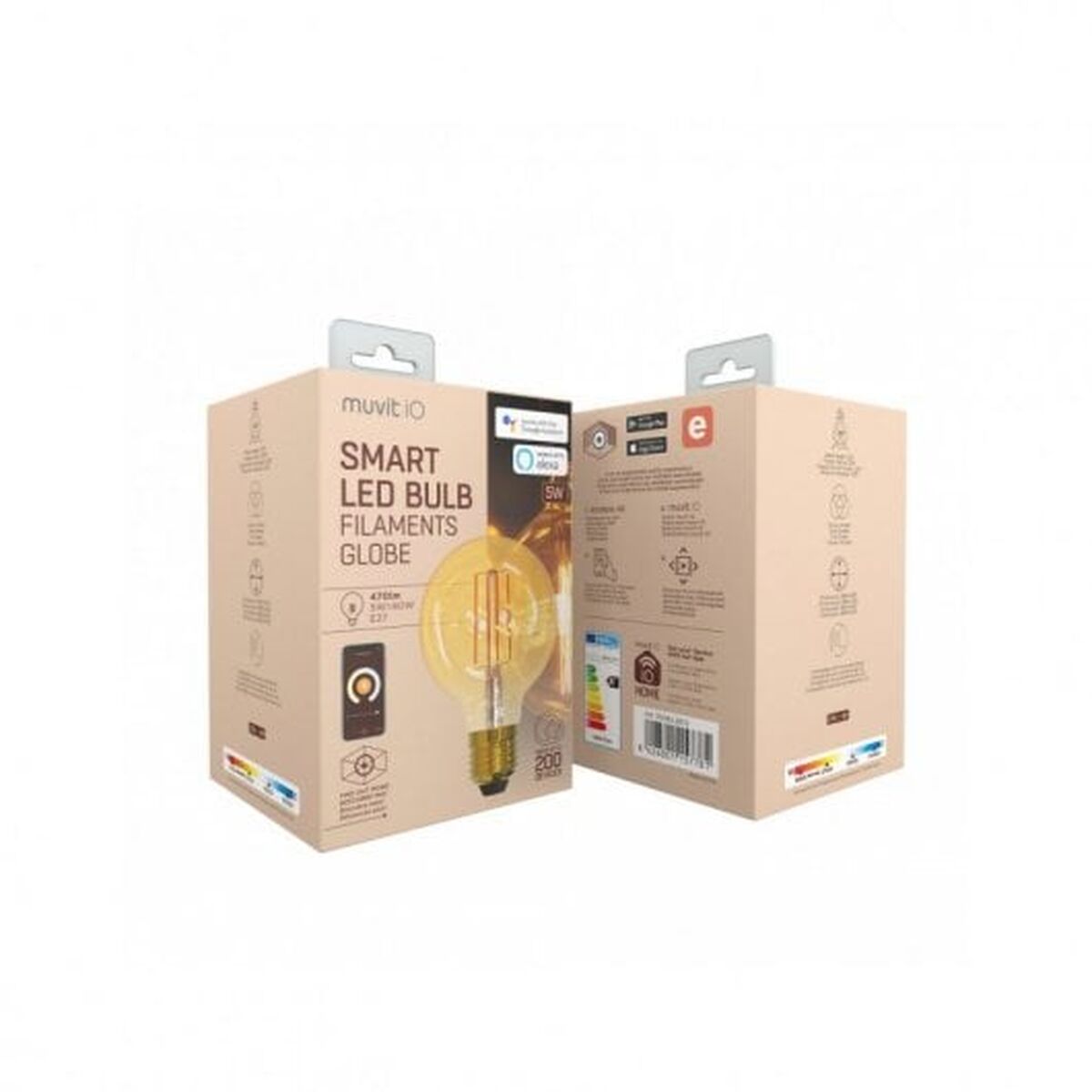 Bombilla Inteligente Muvit iO 5 W E27 1800 K 2700 K 480 Lm Wi-Fi 14 M1300330_13