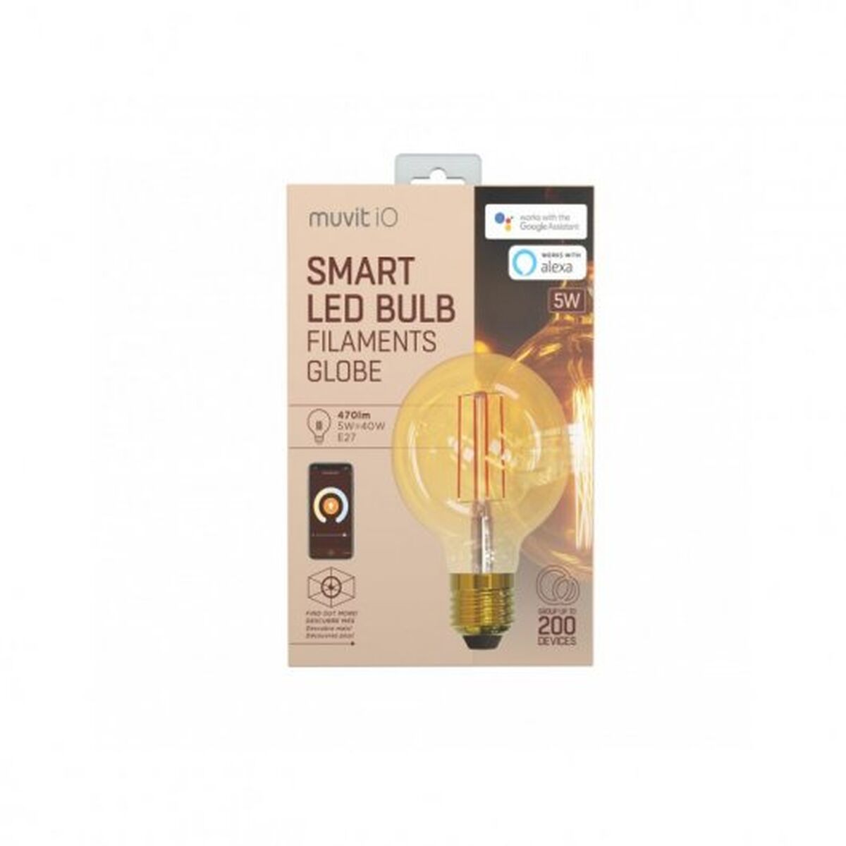 Bombilla Inteligente Muvit iO 5 W E27 1800 K 2700 K 480 Lm Wi-Fi 18 M1300330_17