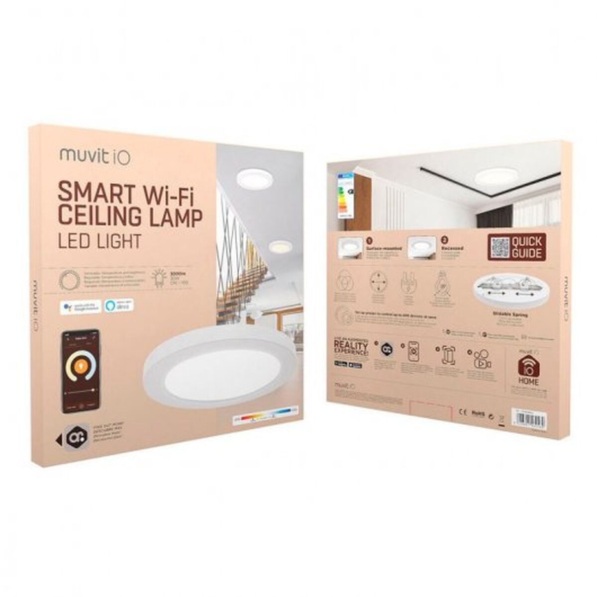 Foco empotrable Muvit iO Blanco 30 W 3000 lm 330 mm Wi-Fi 19 M1300336_18