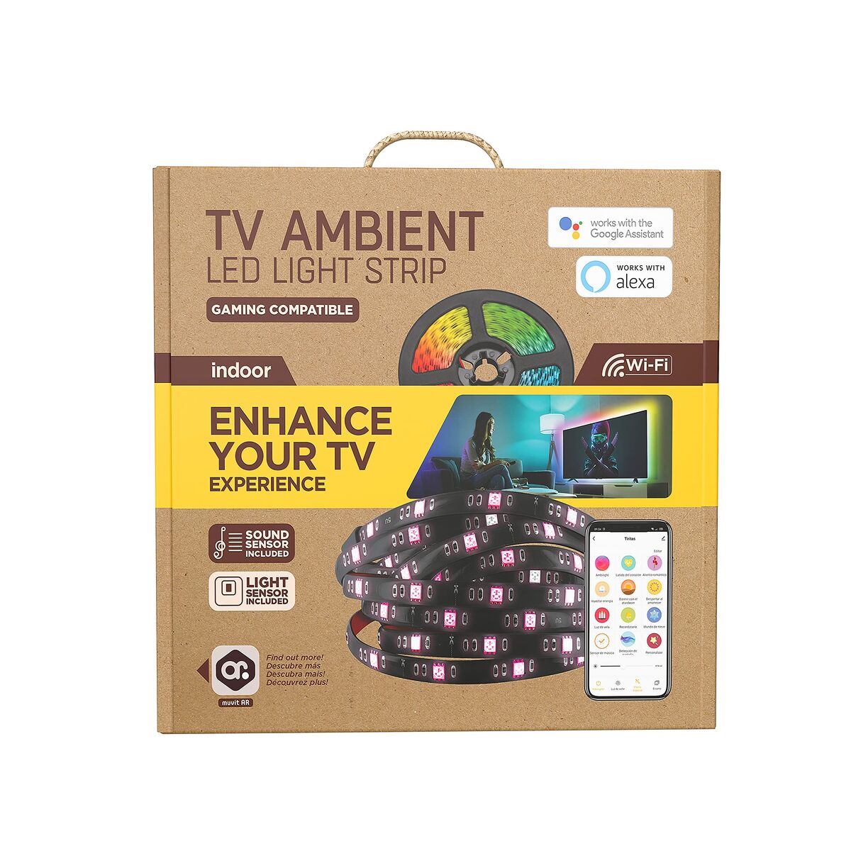 muvit iO Tira LED USB WiFi TV RGB 3m con sensor ambiental y de sonido 9 M1300351_8