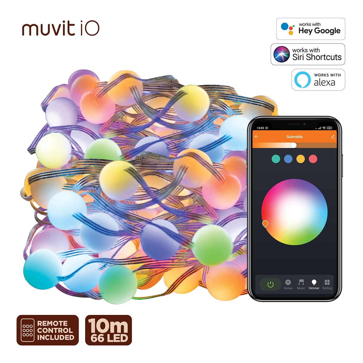 muvit iO Guirnalda Outdoor WiFi Dreamcolor Mini Globo RGB 10m 14 M1300341_13