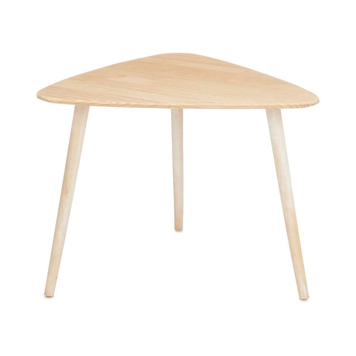Mesa de Centro Gift Decor Blanco Marrón Madera 60 x 48 x 64 cm 2 S3630914_1