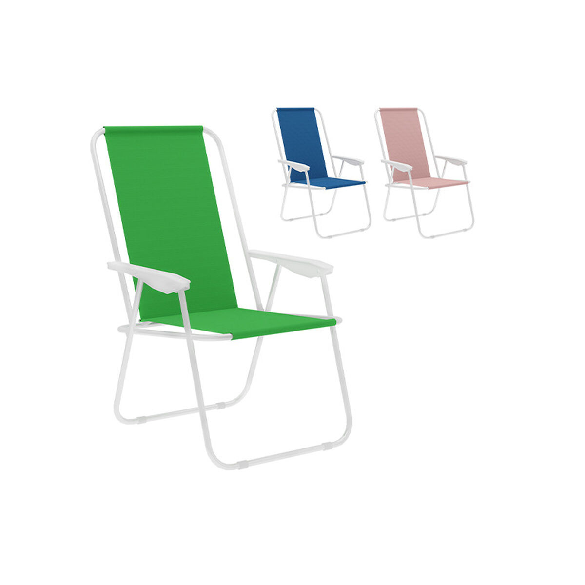 Marbueno Silla Plegable Acero Surtida Playa y Piscina 59X51X83 cm 10170 1 D1400028_0