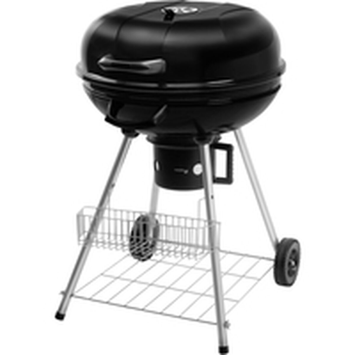 Barbacoa de Carbón con Tapa y Ruedas Fieldmann FZG 1004 Negro Redondo 2 S71021044_1