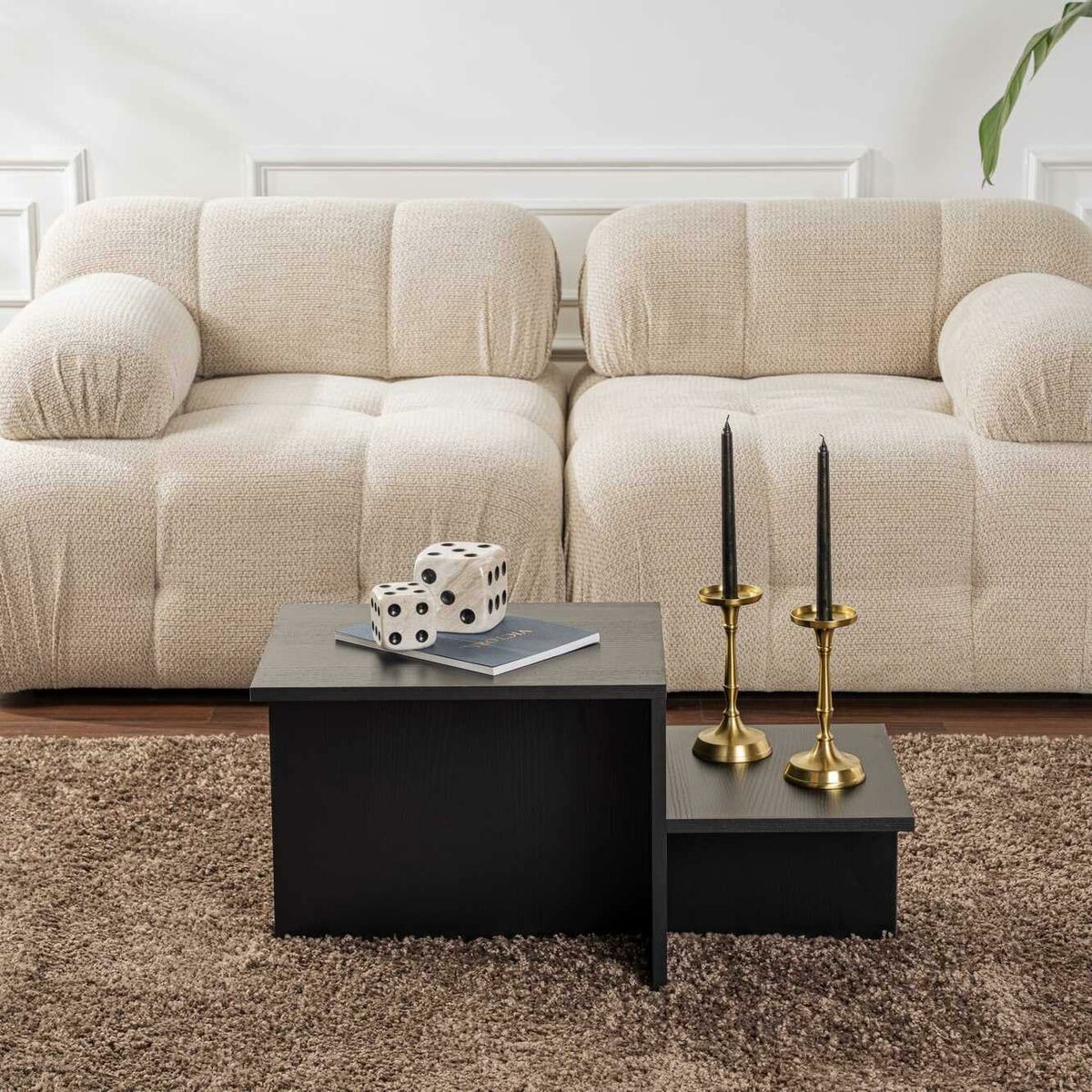 Mesa de Centro Harmony Negro 80 x 40 x 40 cm 7 S71022442_6