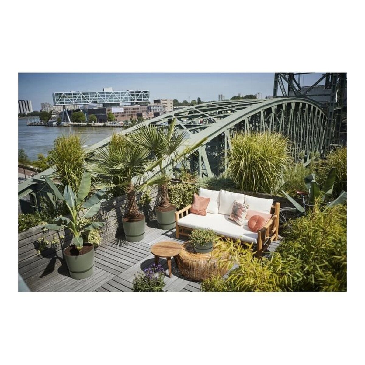 Maceta Elho Greenville Ø 39 x 36,8 cm Verde 6 S7148991_5