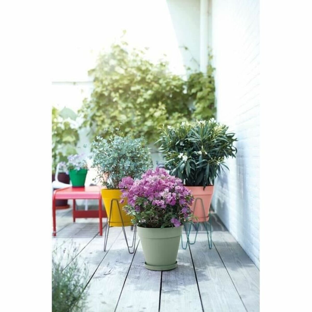 Maceta Elho Redonda Verde Plástico Ø 40 cm 6 S7189797_5