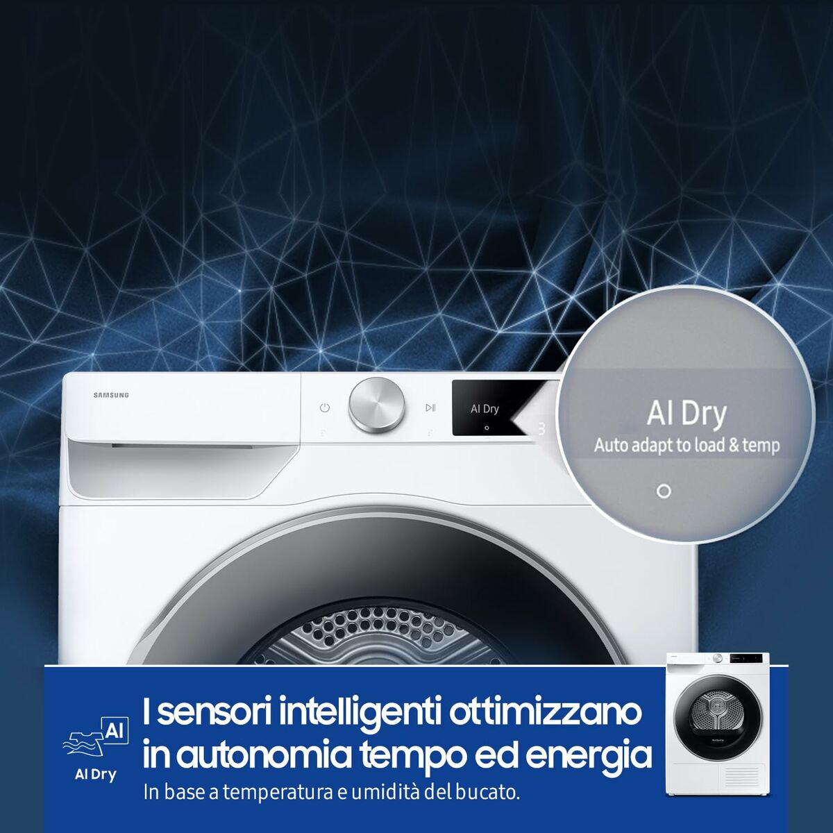 Secadora de condensación Samsung DV90DG6845LKU3 9 kg 12 S7613084_11