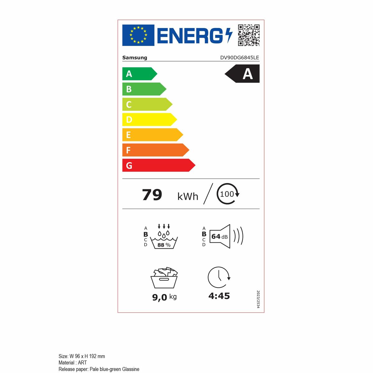 Secadora de condensación Samsung DV90DG6845LKU3 9 kg 14 S7613084_13