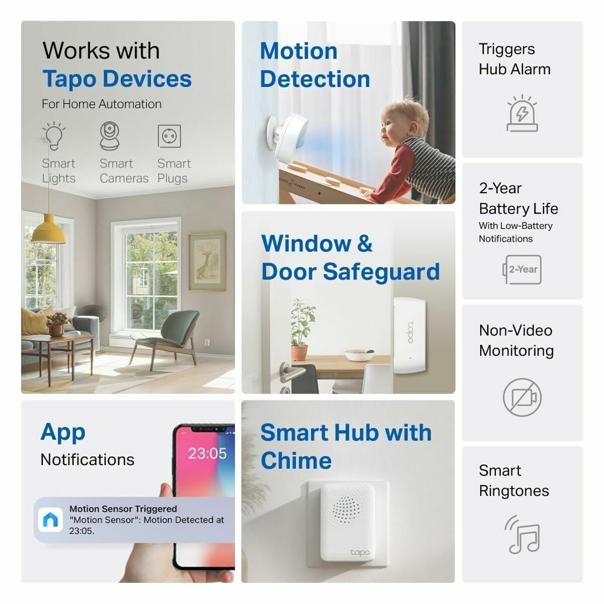 Sistema de Alarma TP-Link TAPO T30 KIT 4 Piezas 8 S5634287_7