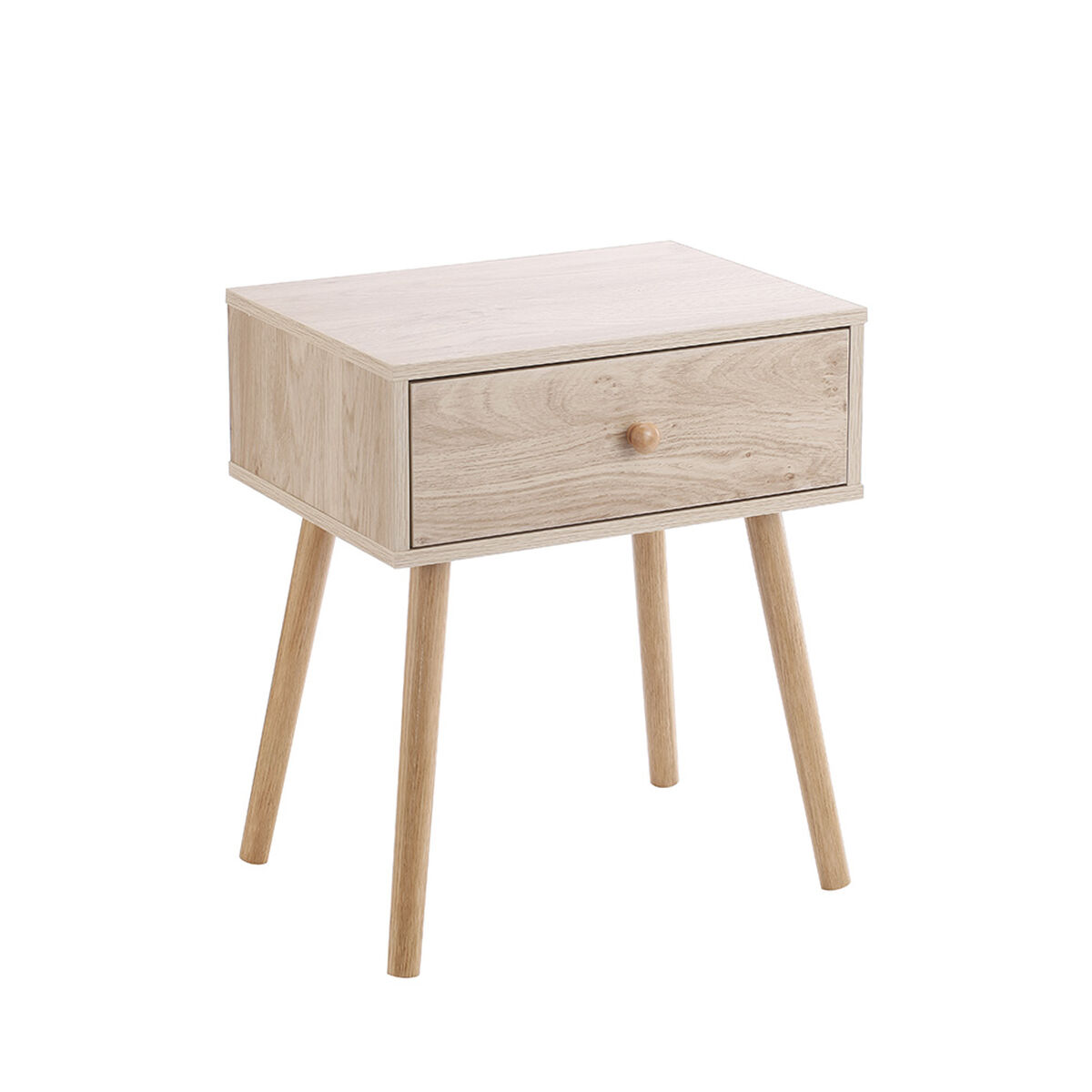 Mesita de Noche MobleKit Marrón 40 x 30 x 47 cm Madera MDF (4 Unidades) 3 S2241393_2