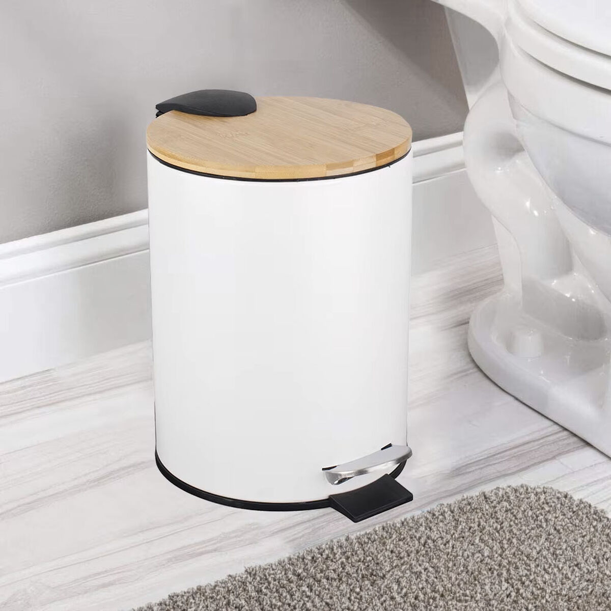 Papelera con Pedal Confortime 3 L (6 Unidades) 9 S2241496_8