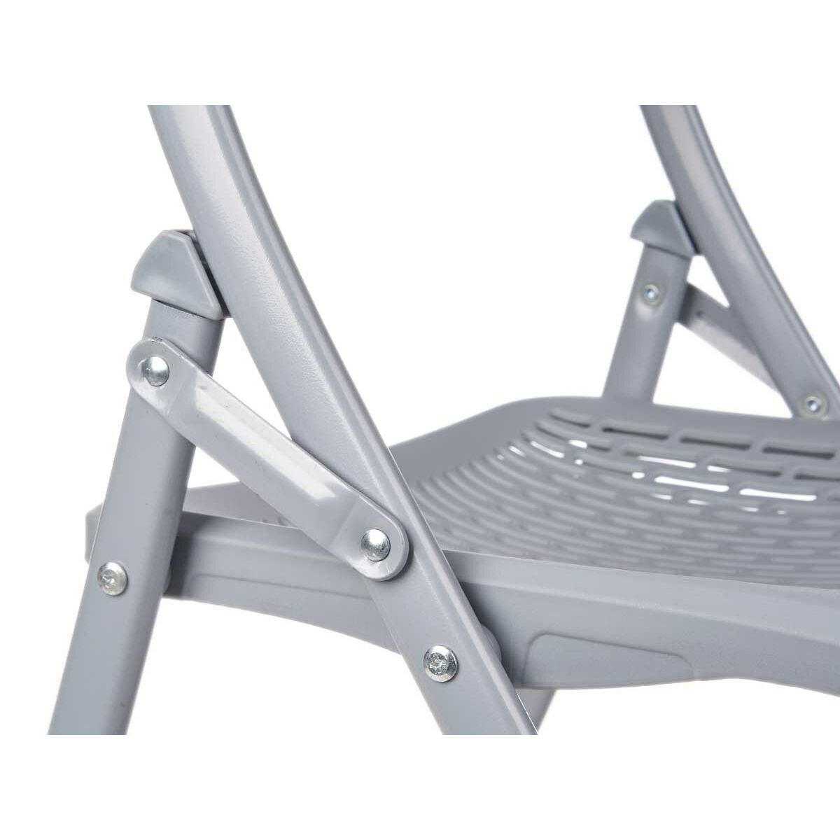 Silla Plegable Gift Decor Gris 59 x 50 x 82 cm 108 x 13,5 x 50 cm (4 Unidades) 3 S3632950_2