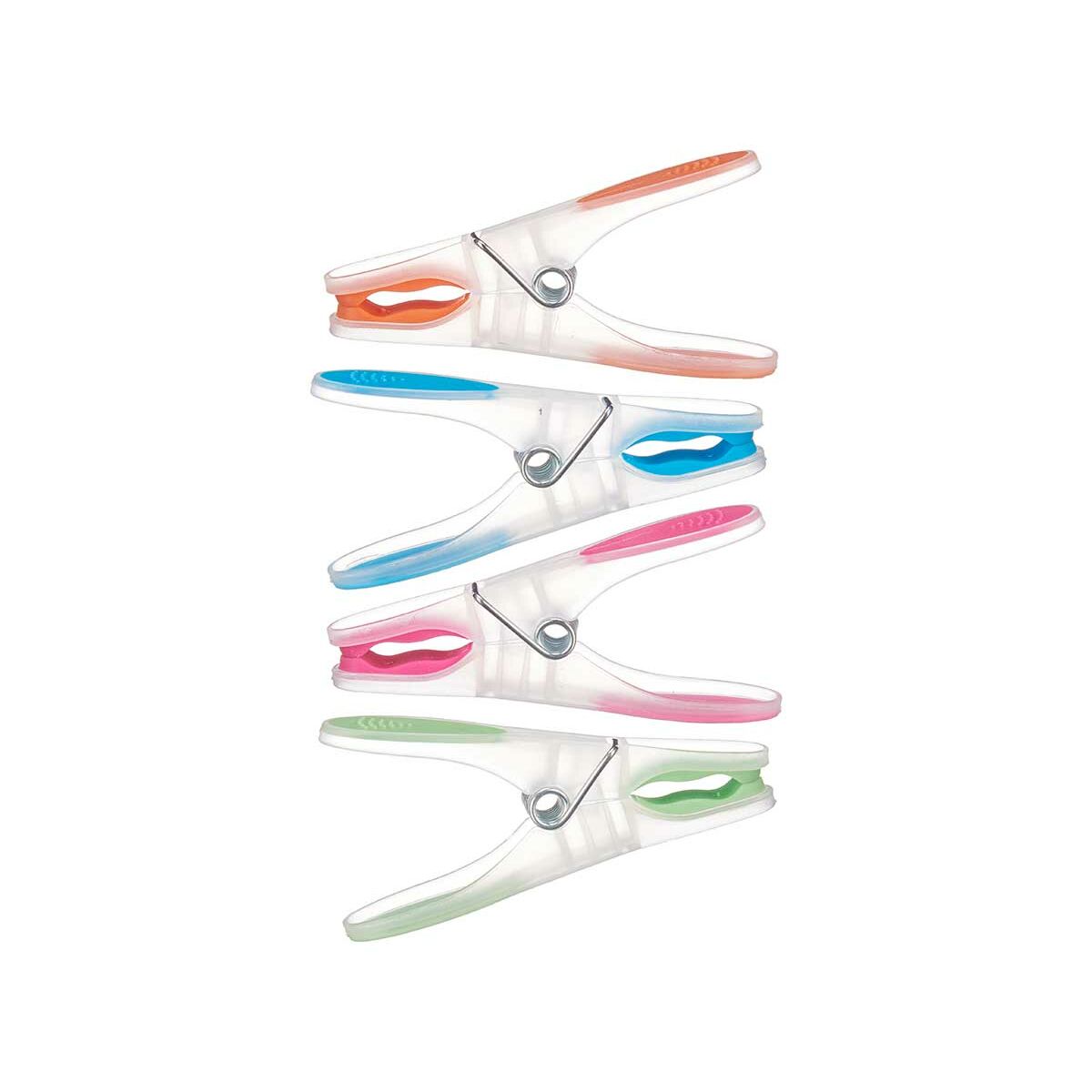 Pinzas para la Ropa Multicolor Metal Silicona Plástico 8,3 x 3,5 cm (12 Unidades) 2 S3633700_1