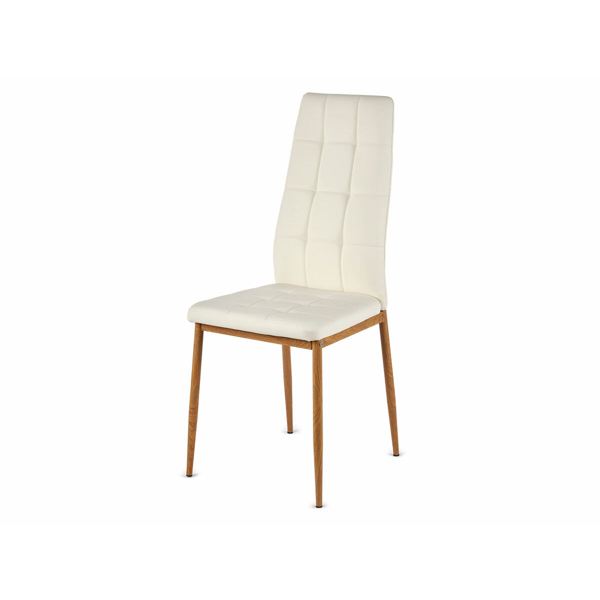 Silla de Comedor Gift Decor Blanco Madera Poliuretano Hierro 42 x 51 x 97 cm (4 Unidades) 2 S3633863_1