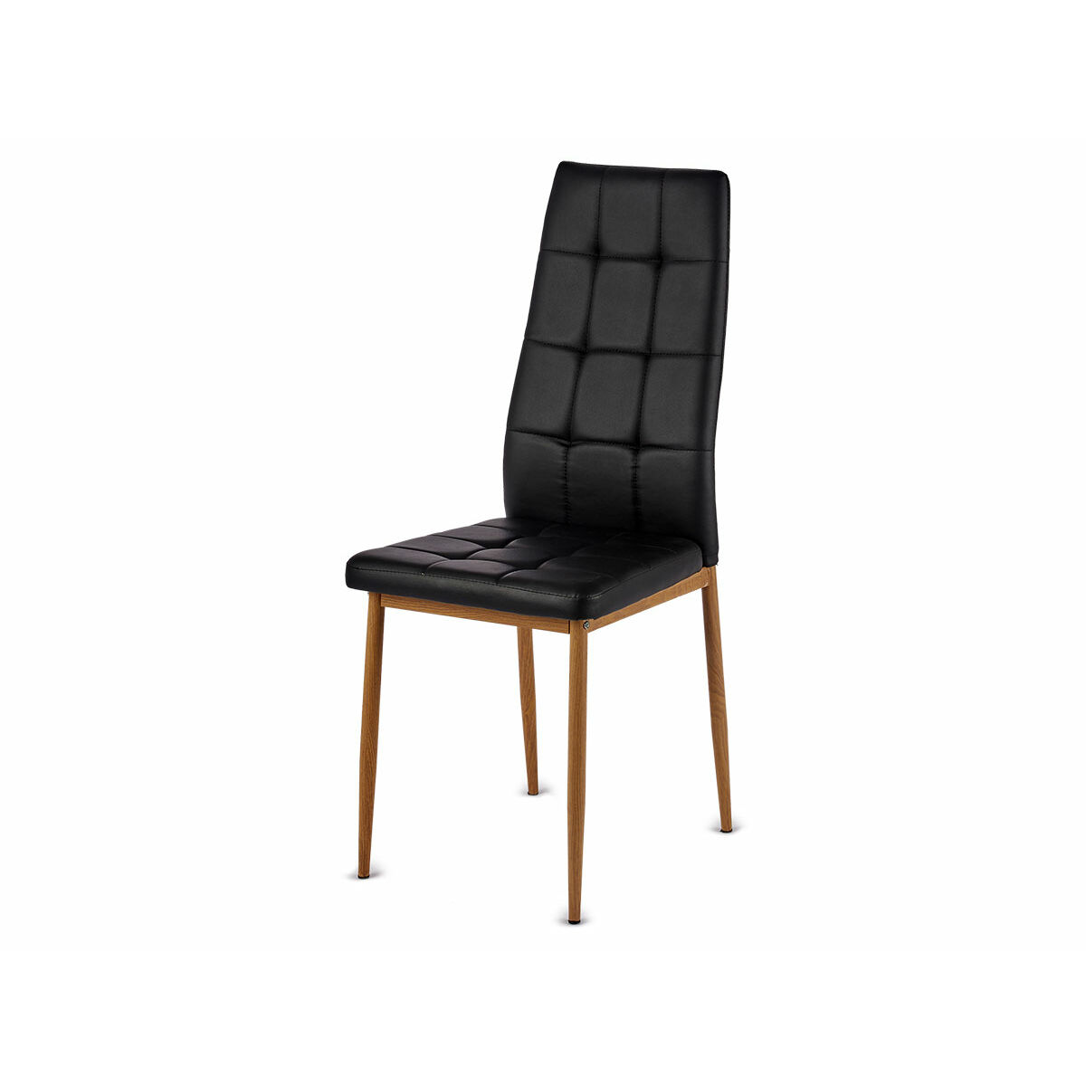 Silla de Comedor Gift Decor Negro Madera Poliuretano Hierro 42 x 51 x 97 cm (4 Unidades) 2 S3633865_1