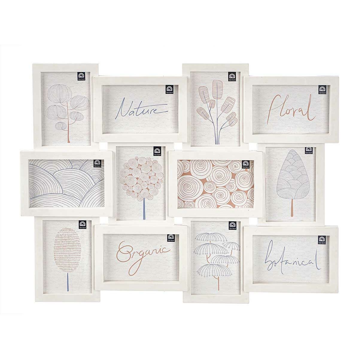 Portafotos de Pared Gift Decor Blanco Polipropileno (4 Unidades) 2 S3633886_1