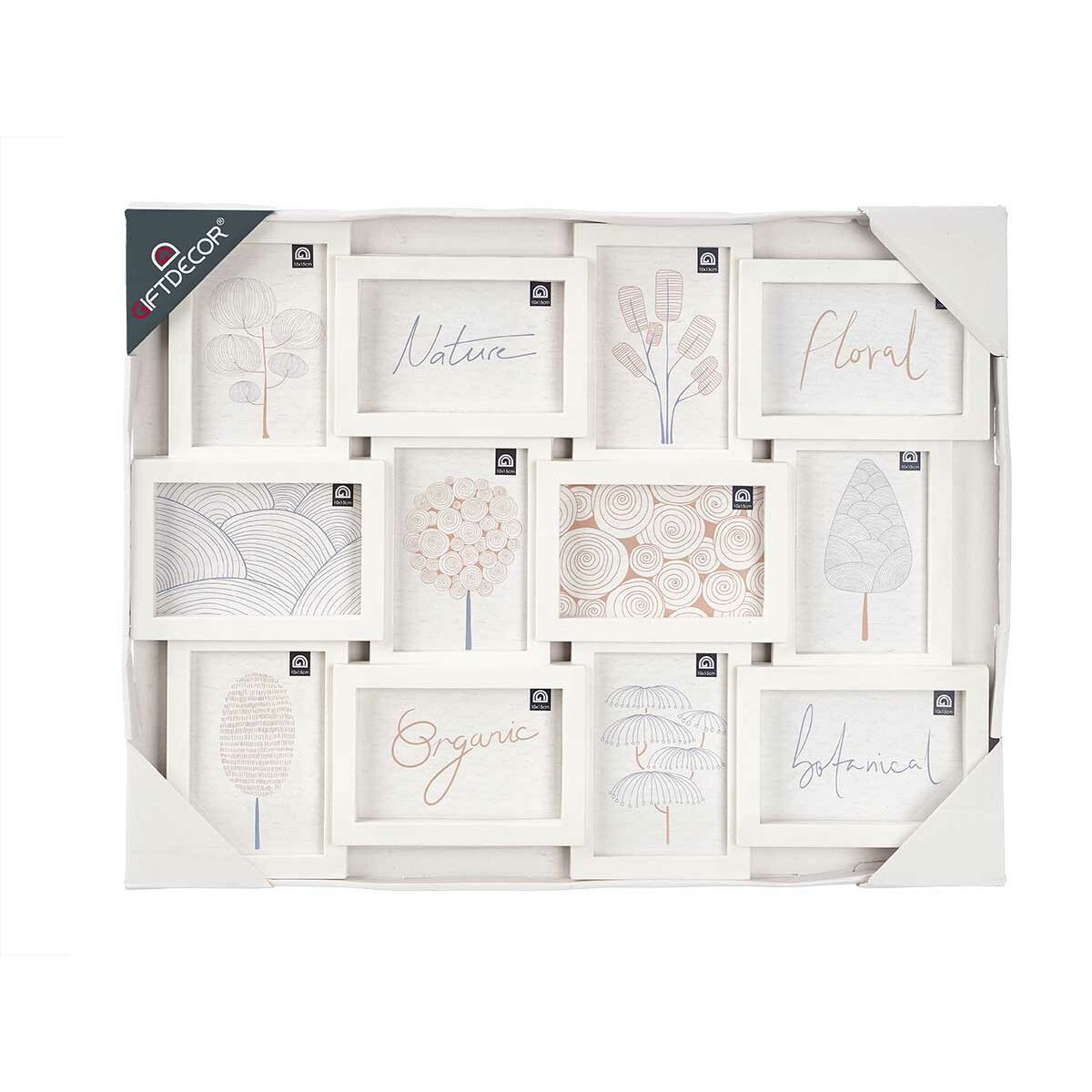 Portafotos de Pared Gift Decor Blanco Polipropileno (4 Unidades) 4 S3633886_3