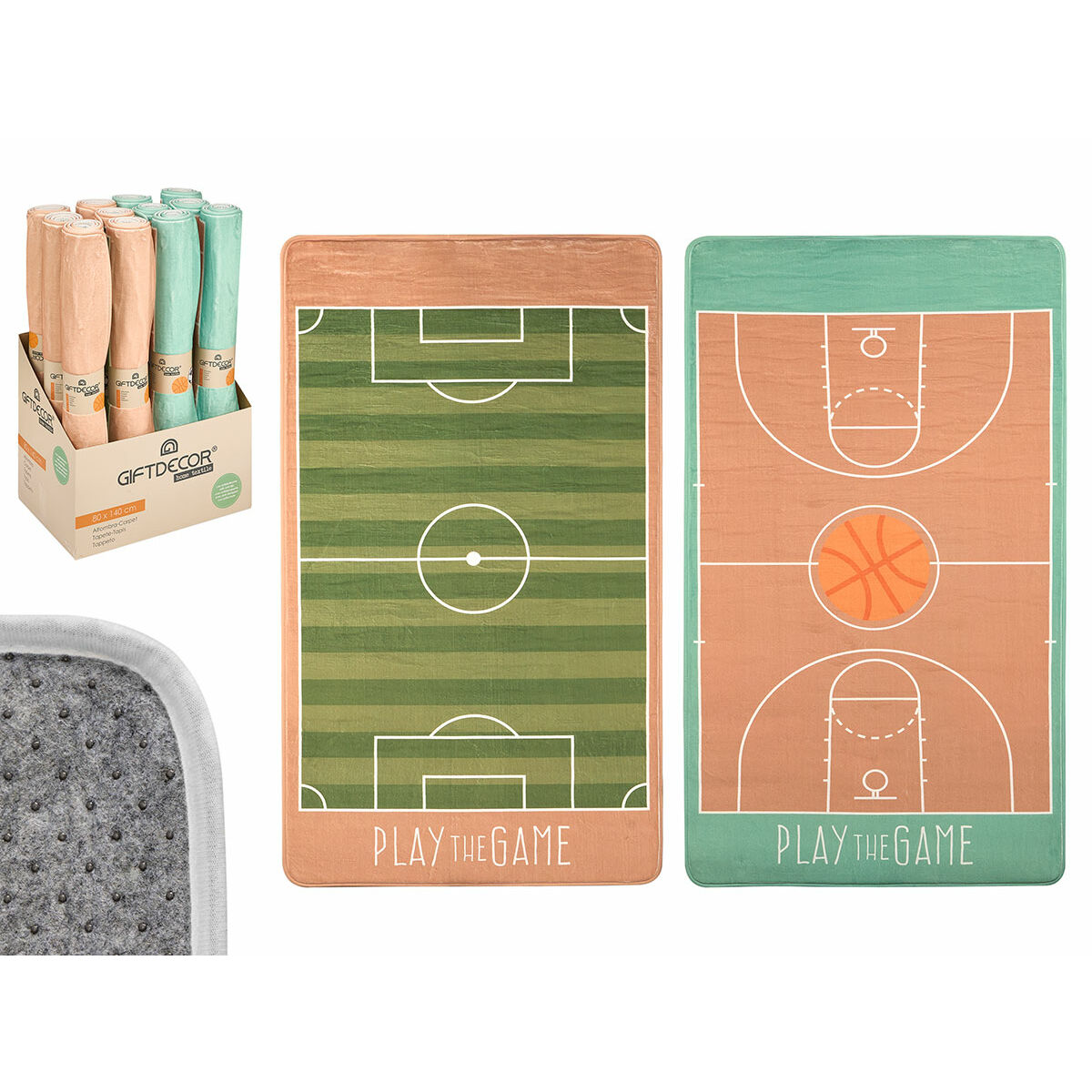 Alfombra Infantil Gift Decor Deporte 140 x 0,6 x 80 cm Multicolor (12 Unidades) 3 S3633913_2