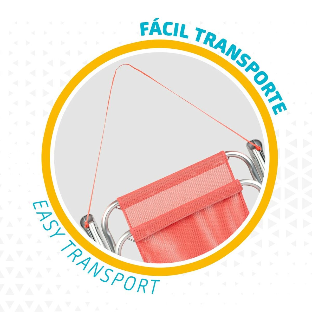 Silla Plegable Aktive Flamingo Coral 44 x 76 x 45 cm (4 Unidades) 5 S8901120_4