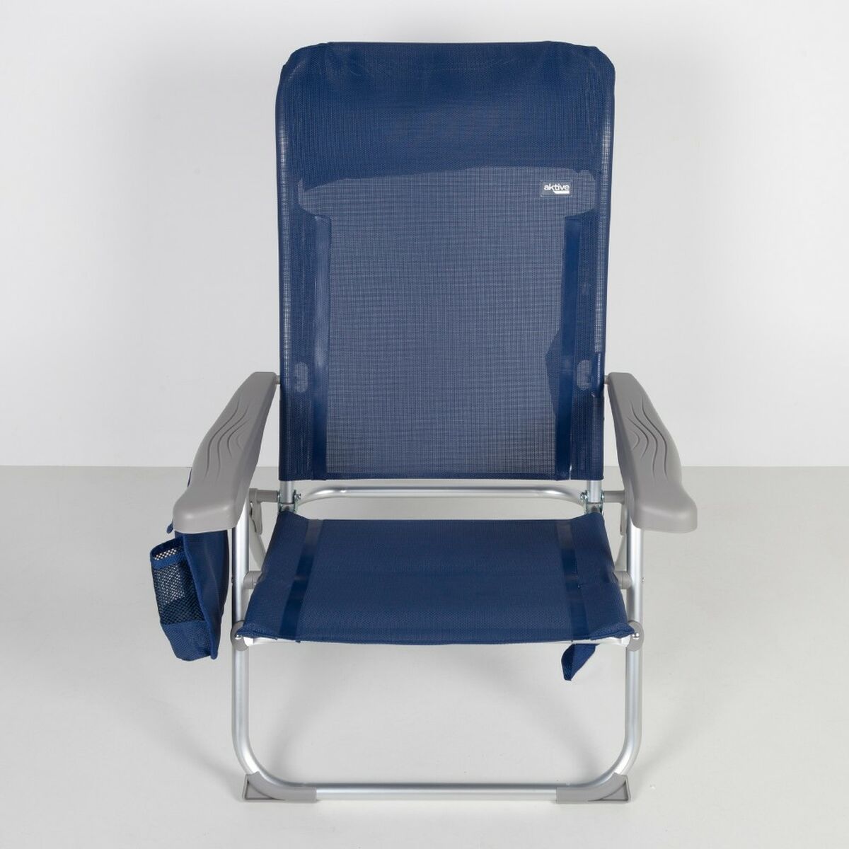 Silla de Playa Aktive Slim Plegable Azul marino 47 x 87 x 58 cm (2 Unidades) 6 S8902378_5