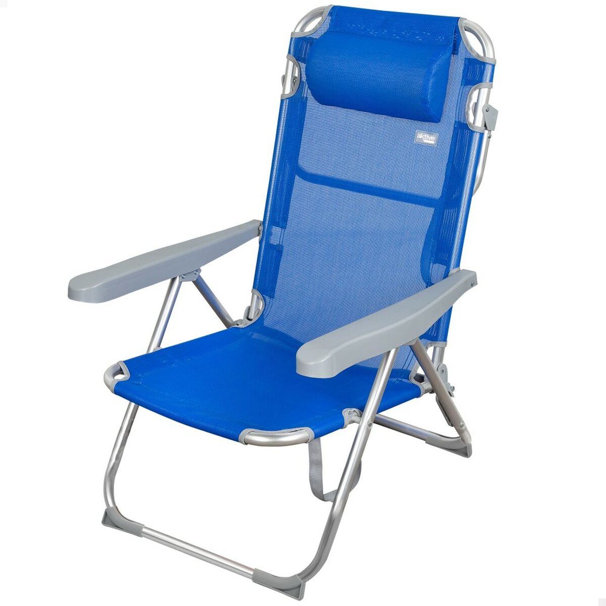 Silla de Playa Aktive Plegable Azul 48 x 90 x 60 cm (2 Unidades) 2 S8902975_1
