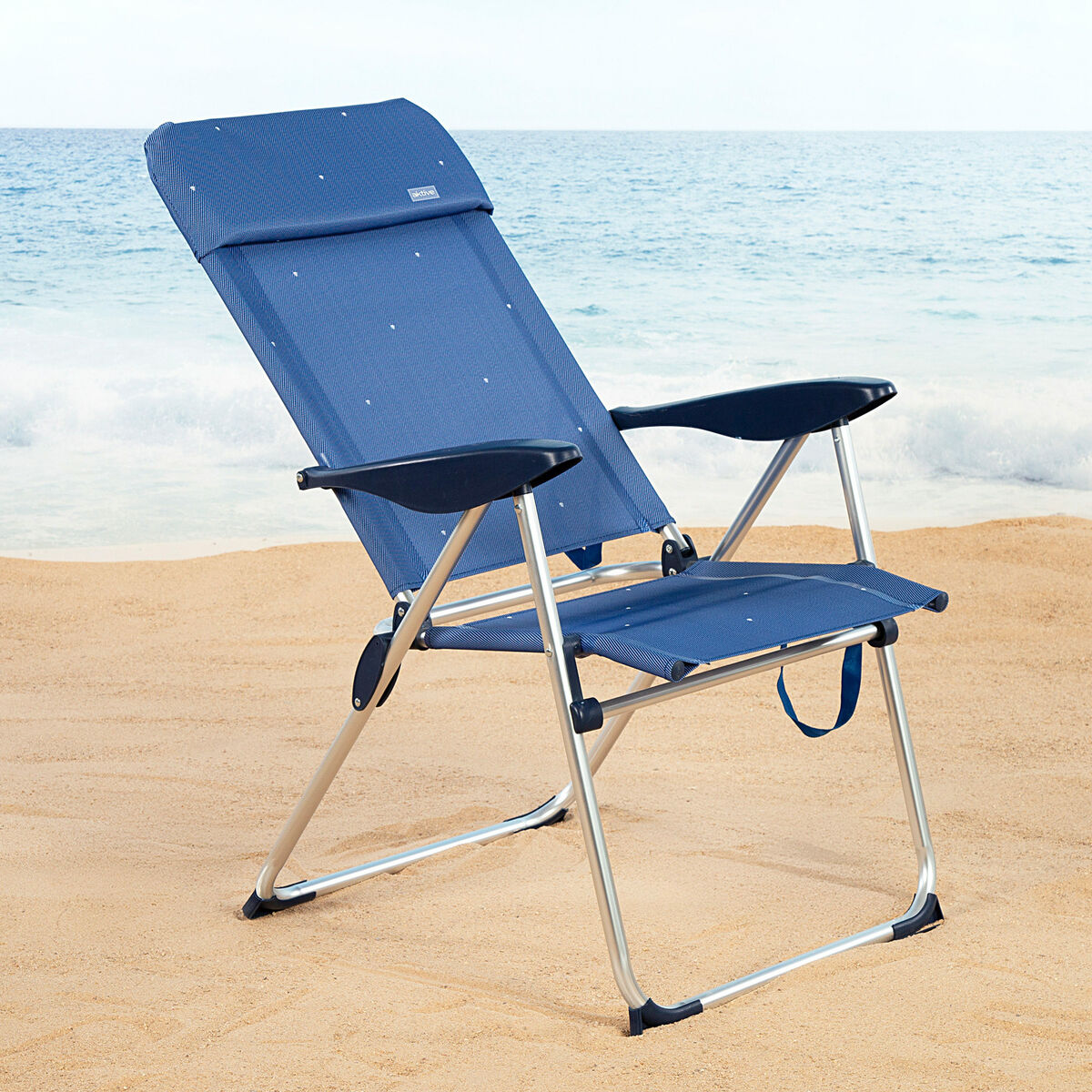 Silla de Playa Aktive 48 x 110 x 65 cm (2 Unidades) 4 S8906365_3