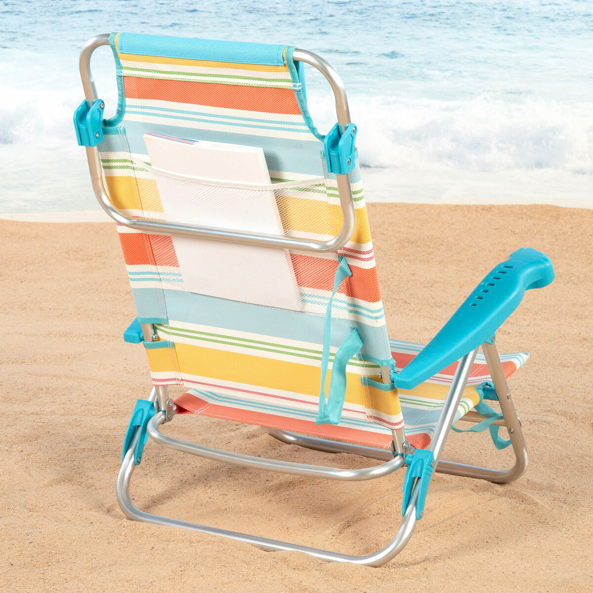 Silla de Playa Aktive Multicolor 48 x 90 x 60 cm (2 Unidades) 6 S8906373_5