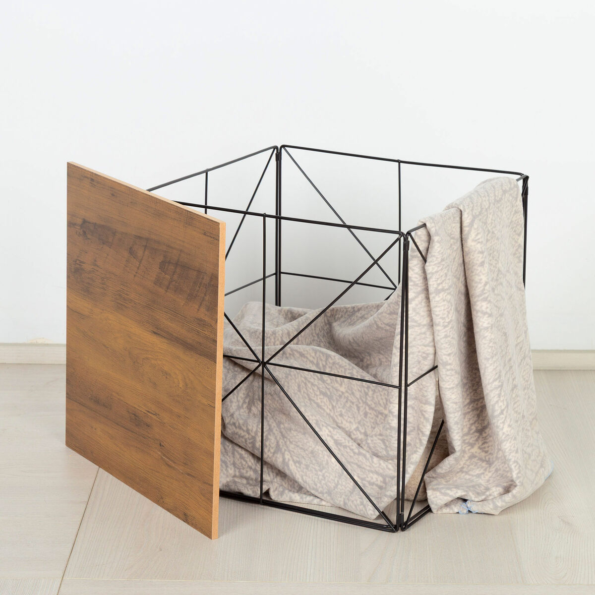 Perchero Max Home Hierro Madera MDF (4 Unidades) 2 S8907600_1