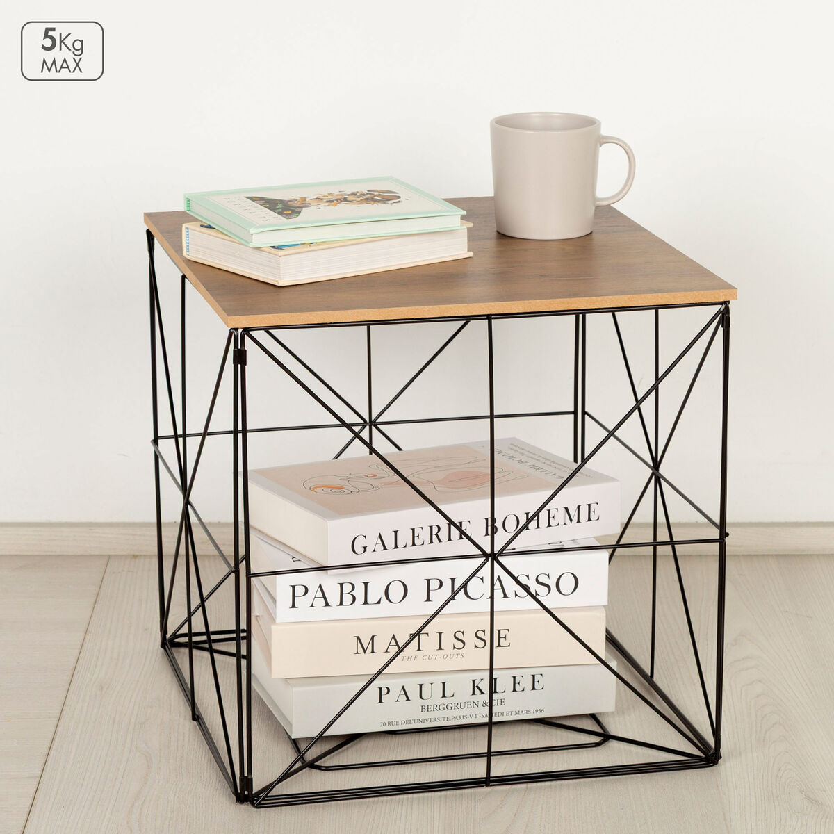 Perchero Max Home Hierro Madera MDF (4 Unidades) 3 S8907600_2